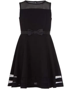 Calvin Klein Girls' Sleeveless Party Dress, Fit and Flare Silhouette, Round Neckline & Back Zip Closure | Dresses
