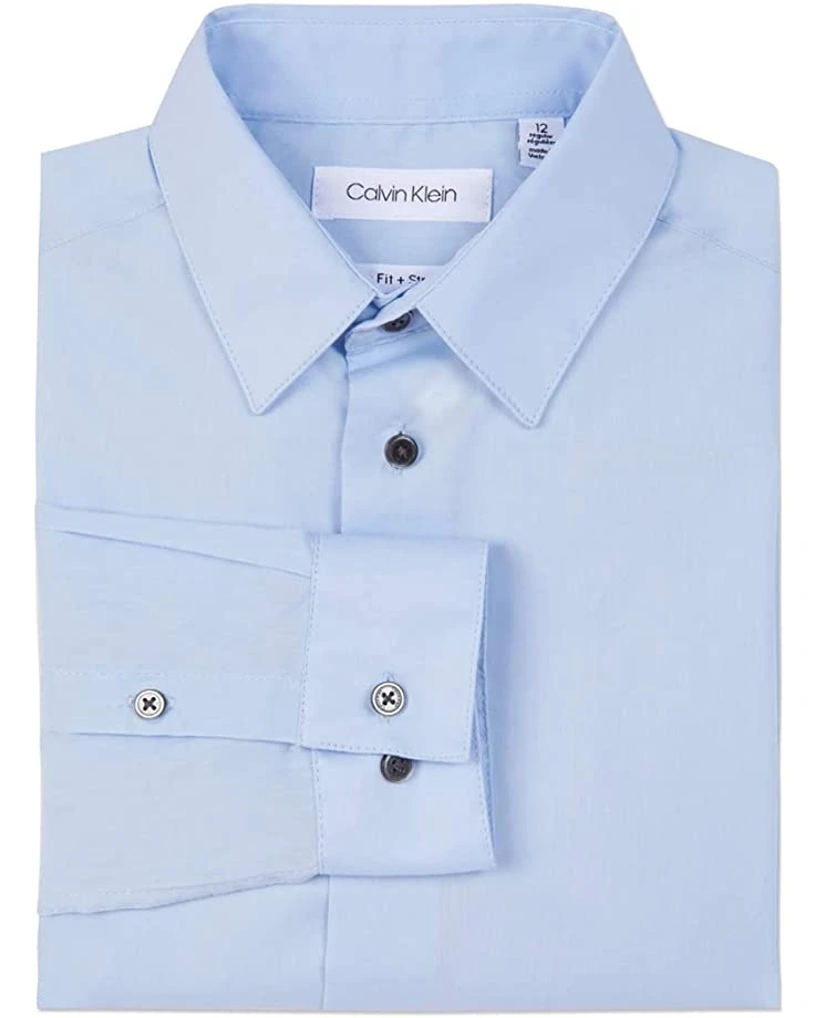 Calvin Klein Boys' Long Sleeve Slim Fit Button-Down Dress Shirt | Shirts & Tops 3 Calvin Klein Boys' Long Sleeve Slim Fit Button-Down Dress Shirt | Shirts & Tops - Image 3