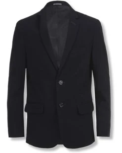 Calvin Klein Boys' Bi-Stretch Blazer Suit Jacket, 2-Button Single Breasted Closure, Buttoned Cuffs & Front Flap Pockets | Coats & Outerwear -Calvin Klein Sales 2024 61h4fU6KJbL. AC SR736920