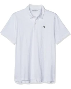Calvin Klein Men's Short Sleeve Slub Cotton Monogram Logo Polo Shirt | Shirts & Tops -Calvin Klein Sales 2024 61rMQxWtuKS. AC SR736920