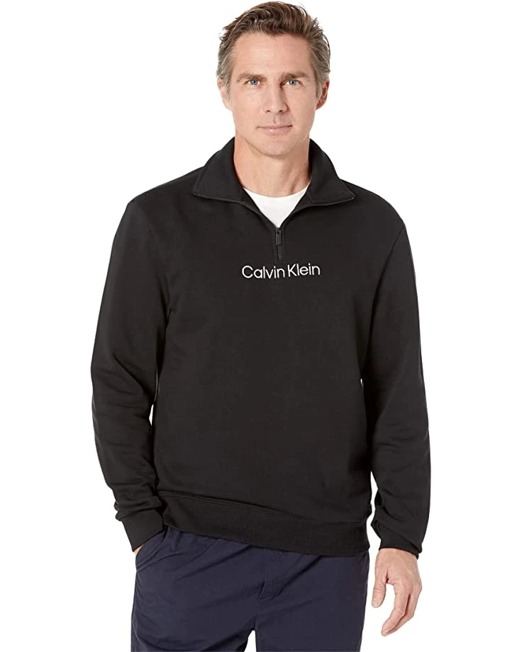Long Sleeve Calvin Klein Logo Terry 1/4 Zip | Hoodies & Sweatshirts 1 Long Sleeve Calvin Klein Logo Terry 1/4 Zip | Hoodies & Sweatshirts