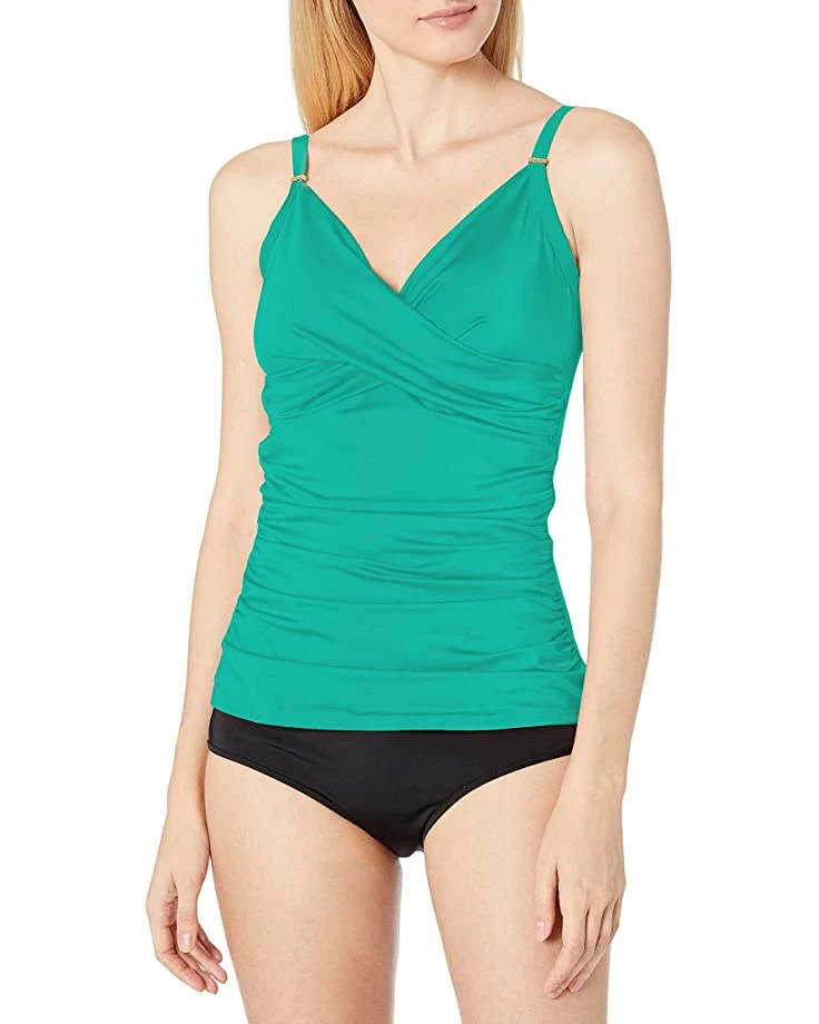 Calvin Klein Women's Standard Tankini Swimsuit with Adjustable Straps and Tummy Control | Swimwear 4 Calvin Klein Women's Standard Tankini Swimsuit with Adjustable Straps and Tummy Control | Swimwear - Image 4
