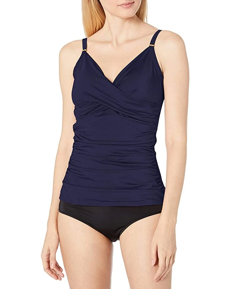 Calvin Klein Women's Standard Tankini Swimsuit with Adjustable Straps and Tummy Control | Swimwear 5 Calvin Klein Women's Standard Tankini Swimsuit with Adjustable Straps and Tummy Control | Swimwear - Image 5