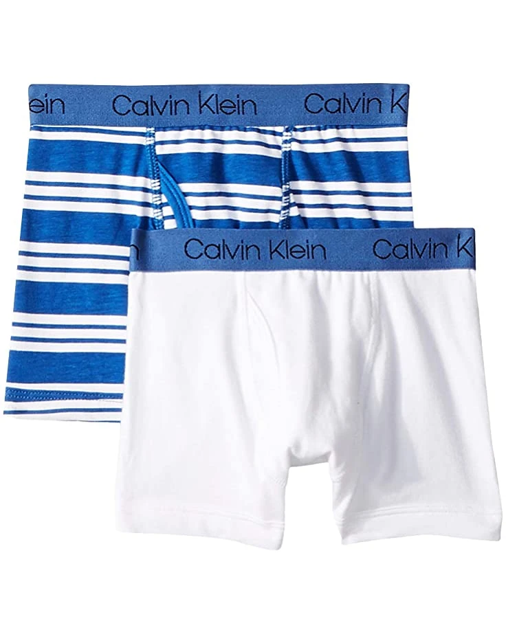 Calvin Klein Kids 2-Pack Cotton Stretch Boxer (Little Kids/Big Kids) | Underwear 2 Calvin Klein Kids 2-Pack Cotton Stretch Boxer (Little Kids/Big Kids) | Underwear - Image 2