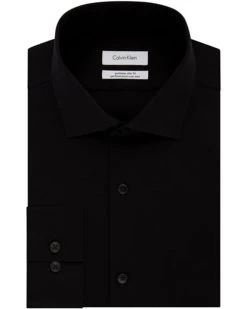 Calvin Klein Men's Dress Shirt Xtreme Slim Fit Non Iron Herringbone | Shirts & Tops