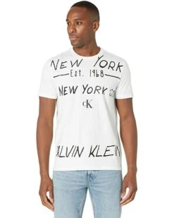 Calvin Klein Logo Crew Neck Graphic T-Shirt | Shirts & Tops