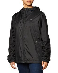 Calvin Klein Womens Zip Front Windbreaker | Coats & Outerwear