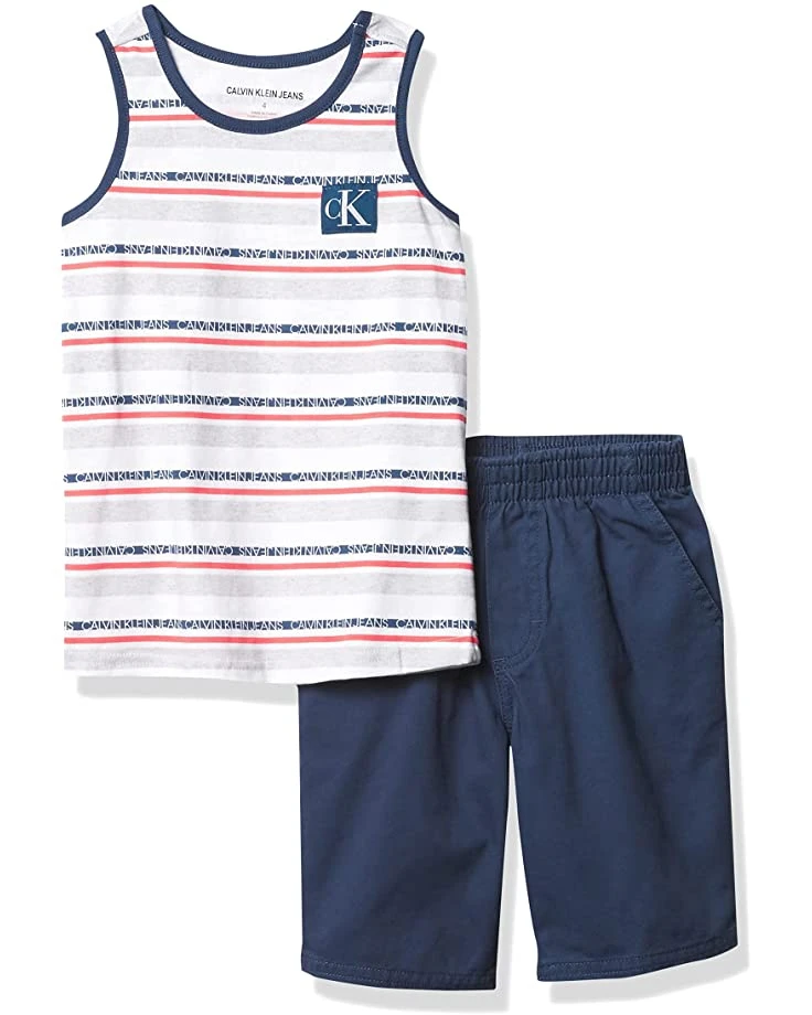 Calvin Klein Baby-boys 2 Pieces Muscle Shorts Set | Kids' Sets 2 Calvin Klein Baby-boys 2 Pieces Muscle Shorts Set | Kids' Sets - Image 2
