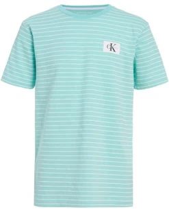 Calvin Klein Boys' Short Sleeve Stripe Crew Neck | Shirts & Tops
