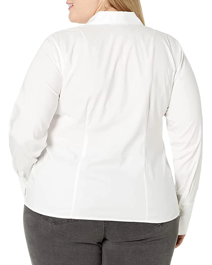 Calvin Klein Women's Plus Size Long Sleeve Wrinkle Free Button Down Top | Shirts & Tops 2 Calvin Klein Women's Plus Size Long Sleeve Wrinkle Free Button Down Top | Shirts & Tops - Image 2