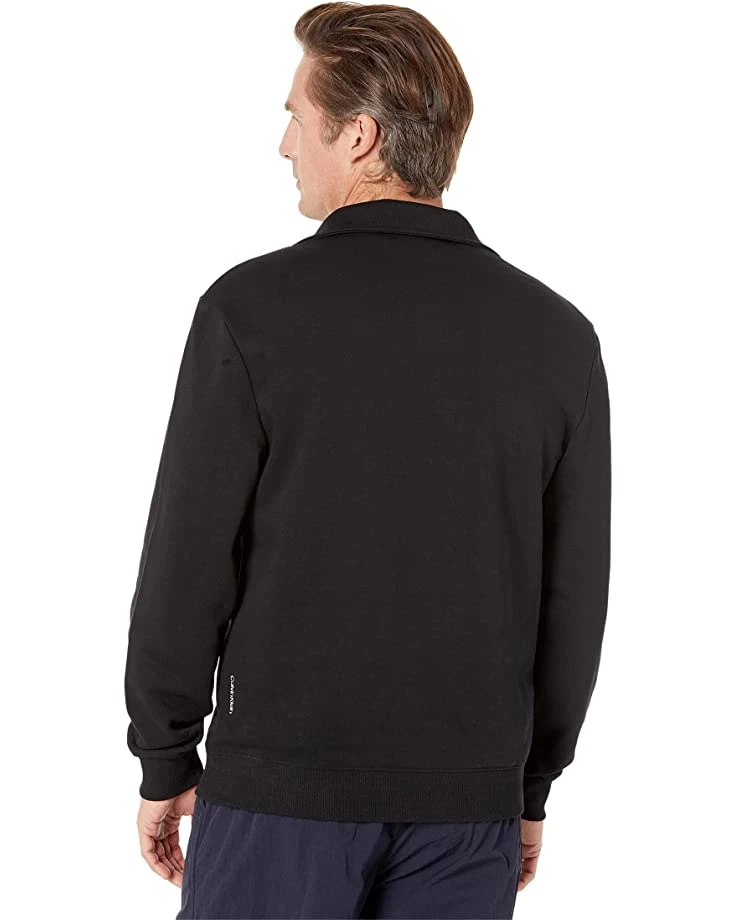 Long Sleeve Calvin Klein Logo Terry 1/4 Zip | Hoodies & Sweatshirts 2 Long Sleeve Calvin Klein Logo Terry 1/4 Zip | Hoodies & Sweatshirts - Image 2