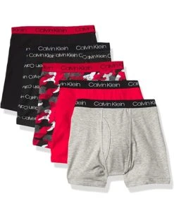 Calvin Klein Boys' Modern Cotton Assorted Boxer Briefs Underwear, Multipack
