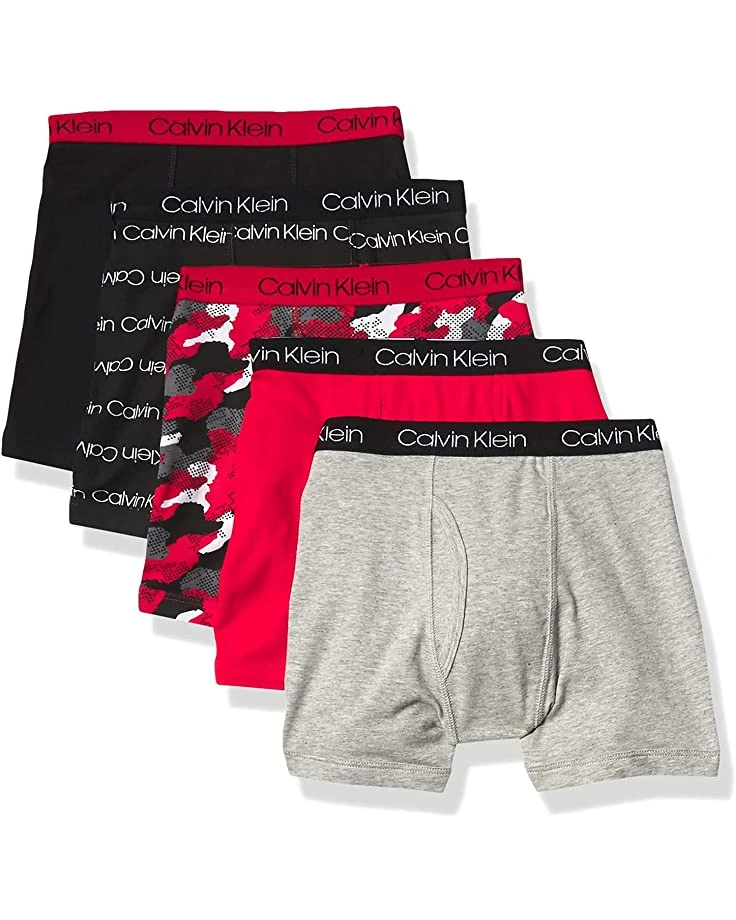 Calvin Klein Boys' Modern Cotton Assorted Boxer Briefs Underwear, Multipack 1 Calvin Klein Boys' Modern Cotton Assorted Boxer Briefs Underwear, Multipack