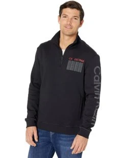 Calvin Klein Long Sleeve Graphic Logo 1/4 Zip | Hoodies & Sweatshirts