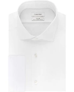 Calvin Klein Men's Dress Shirt Slim Fit Non Iron Stretch Solid French Cuff | Shirts & Tops