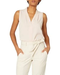 Calvin Klein Women's Sleeveless Blouse with Inverted Pleat (Standard and Plus) | Shirts & Tops -Calvin Klein Sales 2024 71jt4exjYSL. AC SR736920