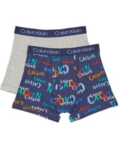 Calvin Klein Kids 2-Pack Cotton Stretch Boxer (Little Kids/Big Kids) | Underwear