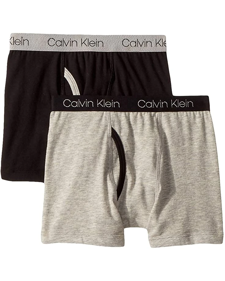 Calvin Klein Kids 2-Pack Cotton Stretch Boxer (Little Kids/Big Kids) | Underwear 3 Calvin Klein Kids 2-Pack Cotton Stretch Boxer (Little Kids/Big Kids) | Underwear - Image 3