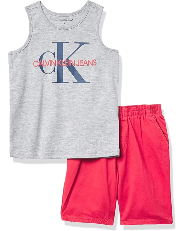 Calvin Klein Baby-boys 2 Pieces Muscle Shorts Set | Kids' Sets 3 Calvin Klein Baby-boys 2 Pieces Muscle Shorts Set | Kids' Sets - Image 3