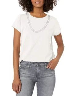 Calvin Klein Women's Short Sleeve Top with Logo | Shirts & Tops -Calvin Klein Sales 2024 819b8dx000L. AC SR736920