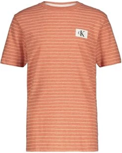 Calvin Klein Boys' Short Sleeve Stripe Crew Neck | Shirts & Tops