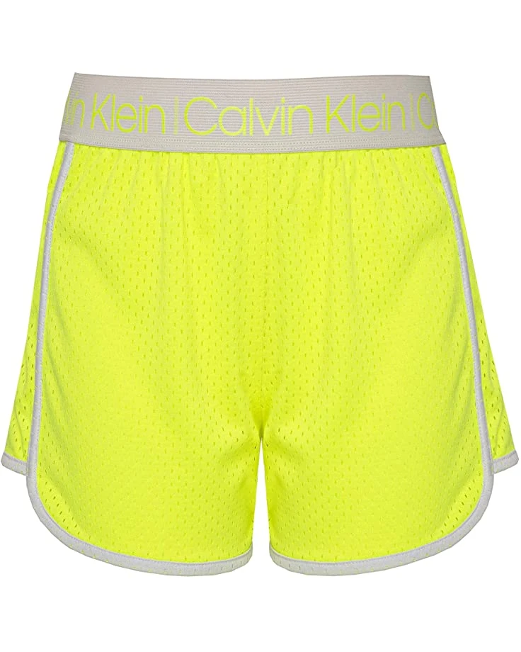 Calvin Klein Girls' Performance Shorts, Pull-on Style with Elastic Waistband, Stretch Fabric & Logo Detailing 1 Calvin Klein Girls' Performance Shorts, Pull-on Style with Elastic Waistband, Stretch Fabric & Logo Detailing