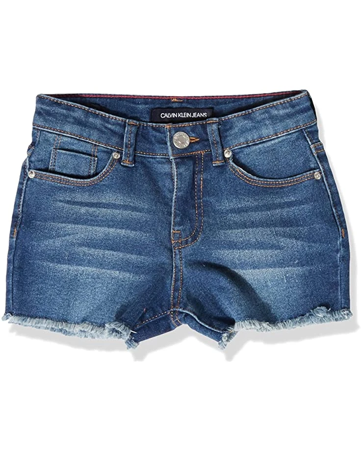 Calvin Klein Girls' Denim Shorts, Super Soft Stretch Fabric, 5 Functional Pockets & Button Closure 1 Calvin Klein Girls' Denim Shorts, Super Soft Stretch Fabric, 5 Functional Pockets & Button Closure