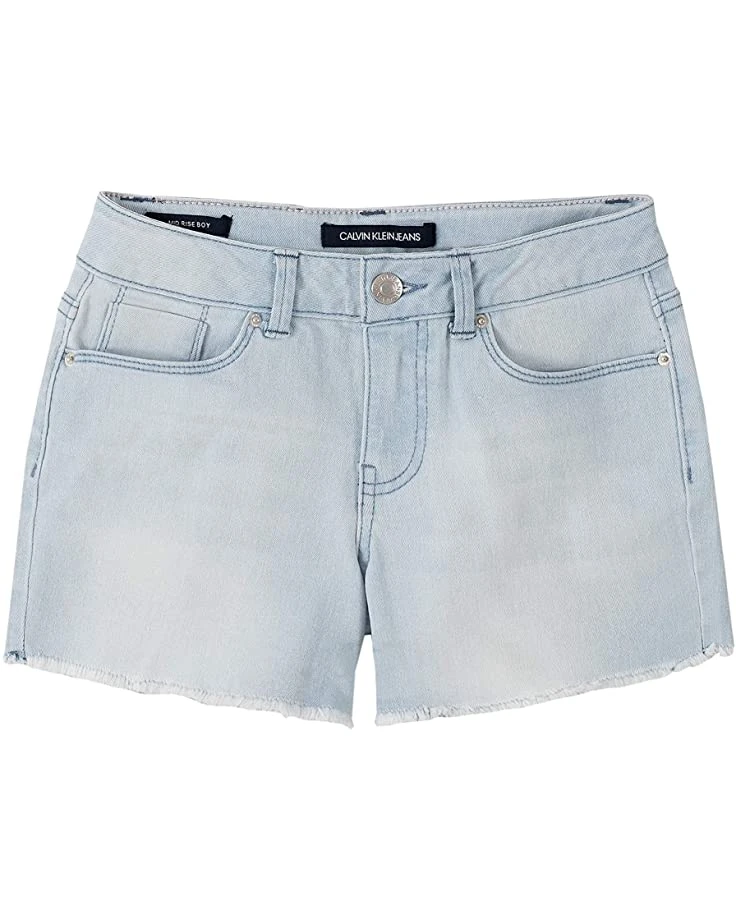 Calvin Klein Girls' Denim Shorts, Super Soft Stretch Fabric, 5 Functional Pockets & Button Closure 3 Calvin Klein Girls' Denim Shorts, Super Soft Stretch Fabric, 5 Functional Pockets & Button Closure - Image 3