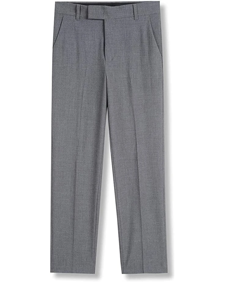 Calvin Klein Boys' Flat-Front Bi-Stretch Dress Pant, Straight Leg Fit & Hemmed Bottom, Belt Loops & Functional Front Pockets | Pants 1 Calvin Klein Boys' Flat-Front Bi-Stretch Dress Pant, Straight Leg Fit & Hemmed Bottom, Belt Loops & Functional Front Pockets | Pants