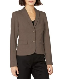 Calvin Klein Women's Two Button Lux Blazer (Petite, Standard, & Plus) | Coats & Outerwear