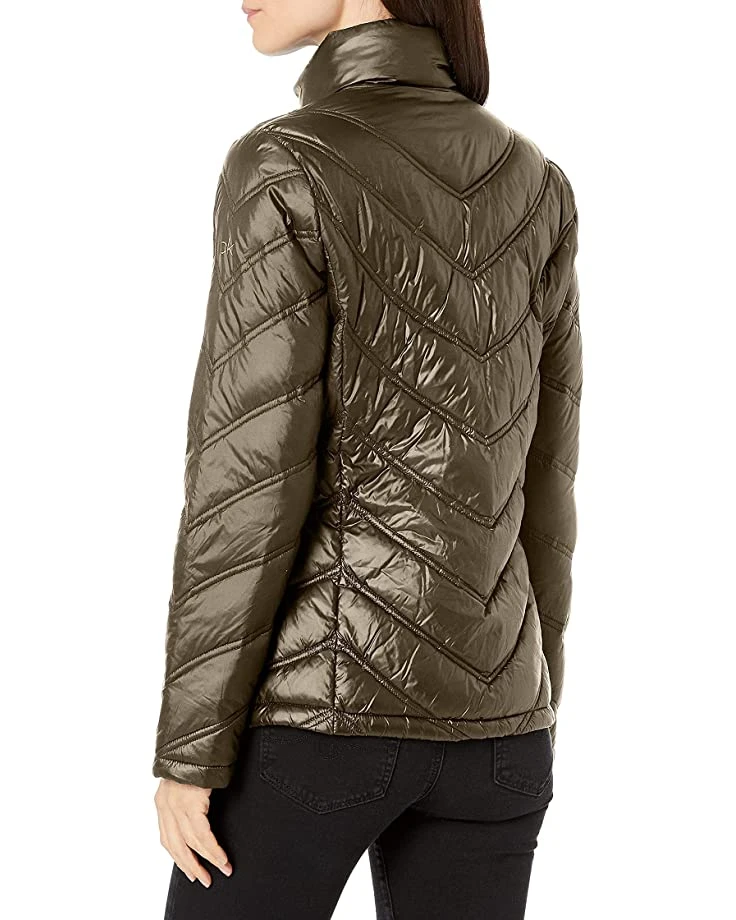 Calvin Klein Women's Lightweight Chevron Quilted Packable Down Jacket | Coats & Outerwear 2 Calvin Klein Women's Lightweight Chevron Quilted Packable Down Jacket | Coats & Outerwear - Image 2
