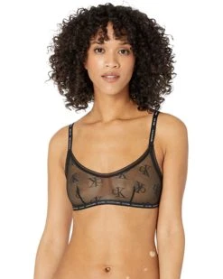 Calvin Klein Underwear CK One Logo Mesh Unlined Bralette | Underwear & Intimates