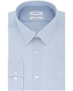 Calvin Klein Men's Dress Shirt Non Iron Stretch Slim Fit Check | Shirts & Tops