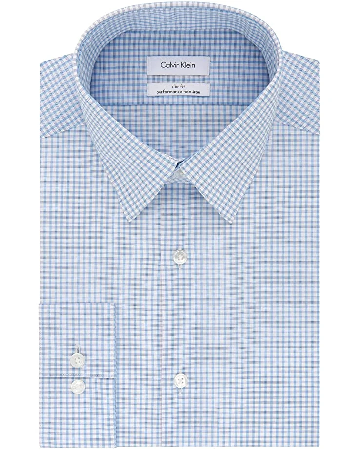 Calvin Klein Men's Dress Shirt Non Iron Stretch Slim Fit Check | Shirts & Tops 1 Calvin Klein Men's Dress Shirt Non Iron Stretch Slim Fit Check | Shirts & Tops