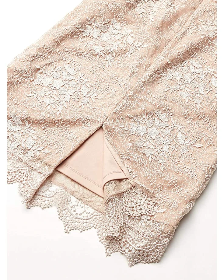 Calvin Klein Women's V-Neck Cocktail Dress with Scalloped Hem | Dresses 3 Calvin Klein Women's V-Neck Cocktail Dress with Scalloped Hem | Dresses - Image 3