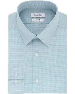 Calvin Klein Men's Dress Shirt Non Iron Stretch Slim Fit Check | Shirts & Tops