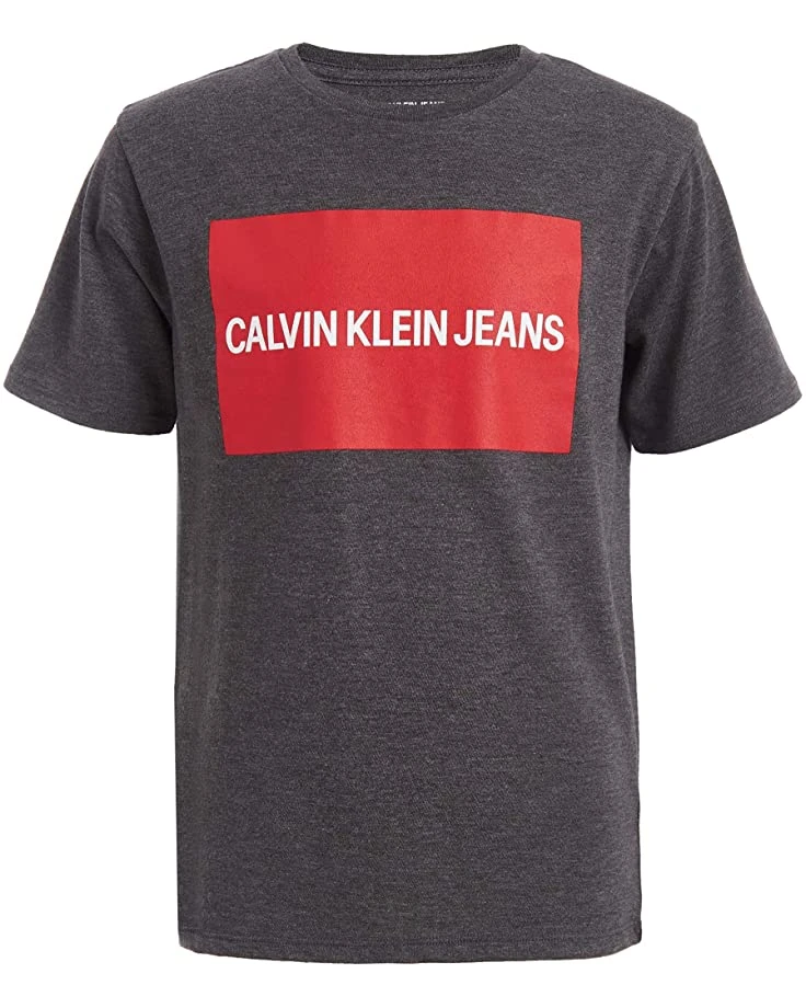 Calvin Klein Boys' Institution Logo Crew Neck Tee Shirt | Shirts & Tops 5 Calvin Klein Boys' Institution Logo Crew Neck Tee Shirt | Shirts & Tops - Image 5