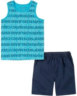 Calvin Klein Baby-boys 2 Pieces Muscle Shorts Set | Kids' Sets