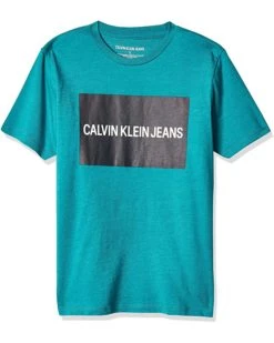 Calvin Klein Boys' Institution Logo Crew Neck Tee Shirt | Shirts & Tops
