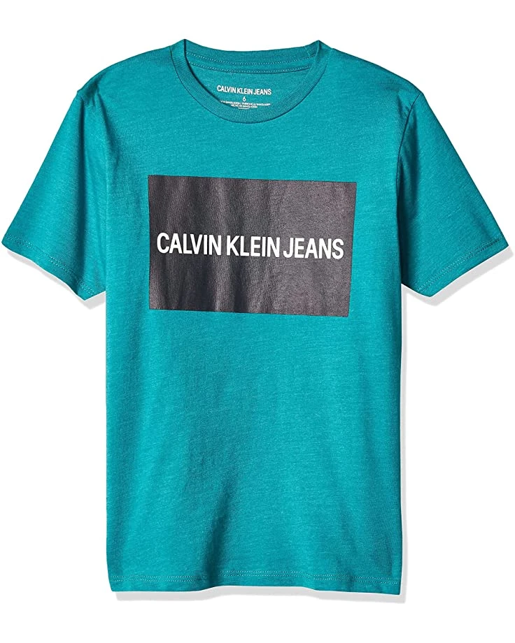 Calvin Klein Boys' Institution Logo Crew Neck Tee Shirt | Shirts & Tops 1 Calvin Klein Boys' Institution Logo Crew Neck Tee Shirt | Shirts & Tops